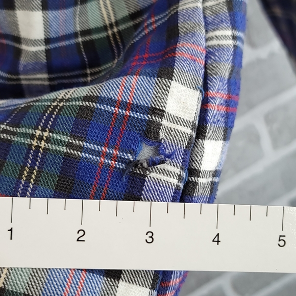 St. Johns Bay Vintage Shacket Button Down Lined Shirt Men's LT - Picture 4 of 12